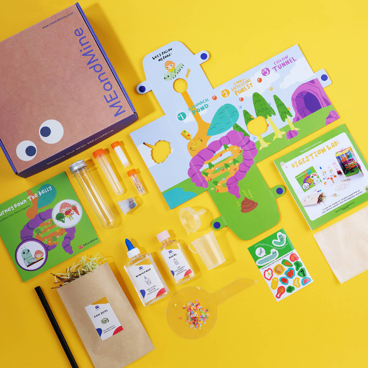 DIY創客遊戲盒讓幼兒動手做史萊姆、彩虹熔岩，輕鬆了解人體消化系統。